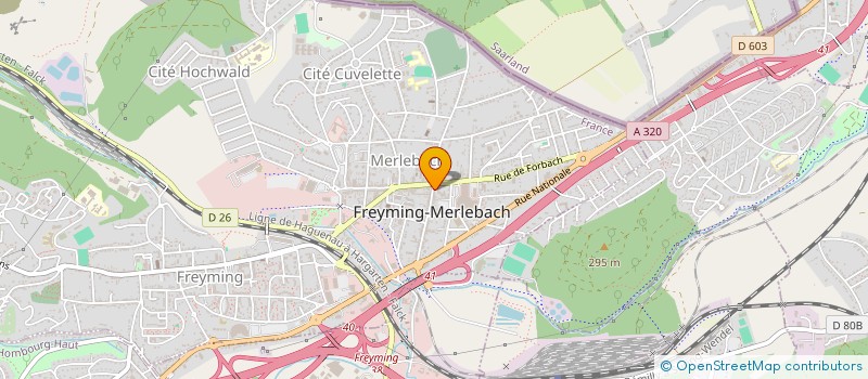 localisation de l'entreprise L'ATELIER CREATION  FREYMING-MERLEBACH