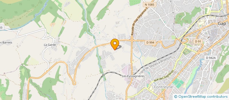 localisation de l'entreprise L'ATELIER CREODE  GAP