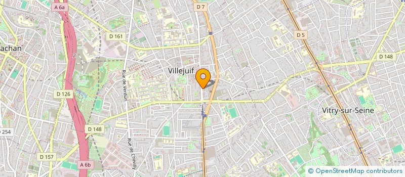 localisation de l'entreprise L'ATELIER D'A COTE  VILLEJUIF