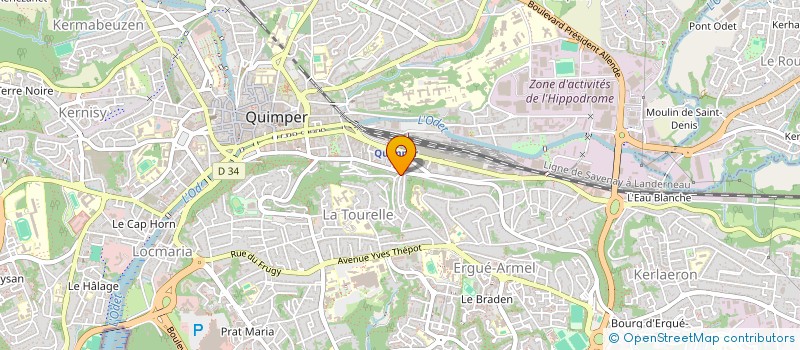 localisation de l'entreprise L'ATELIER D'ADELAIDE à QUIMPER