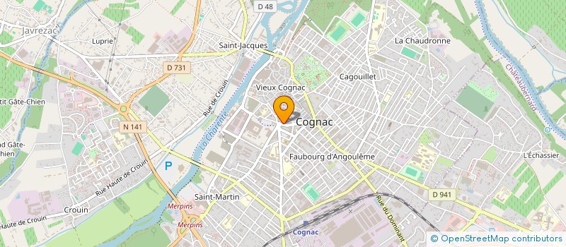 localisation de l'entreprise L'ATELIER D'AGNESKA à COGNAC