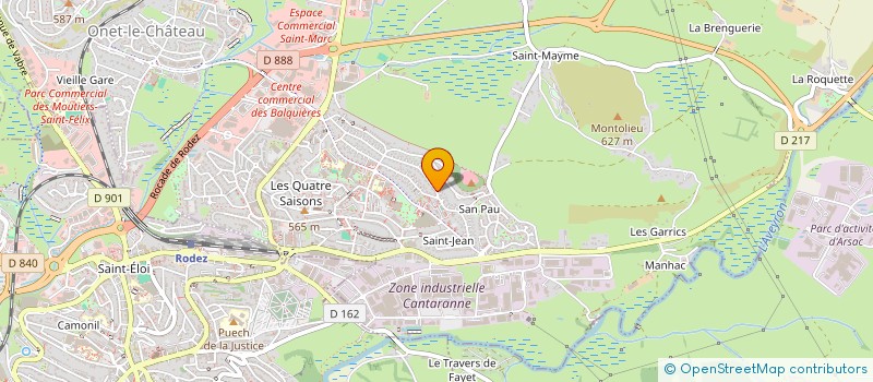 localisation de l'entreprise L'ATELIER D'ALISON à ONET-LE-CHATEAU