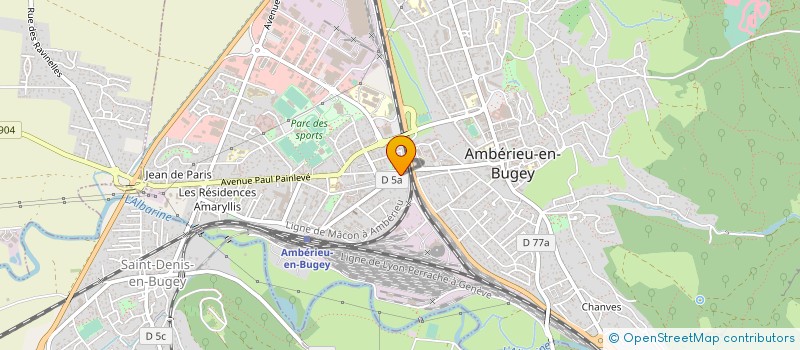 localisation de l'entreprise L'ATELIER D'AMANDINE à AMBERIEU-EN-BUGEY