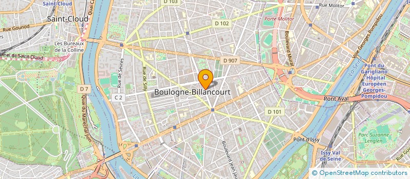 localisation de l'entreprise L'ATELIER D'AMAYA PARIS 2 à BOULOGNE-BILLANCOURT