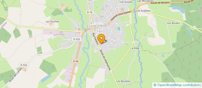 localisation de l'entreprise L'ATELIER D'ANAIS  COSNE-D'ALLIER