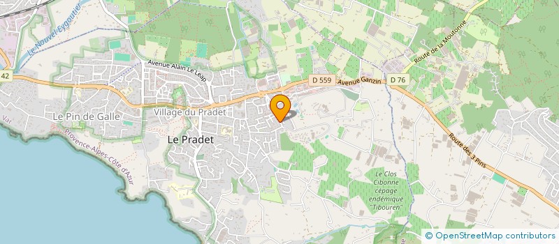localisation de l'entreprise L ATELIER D ANNA à LE PRADET