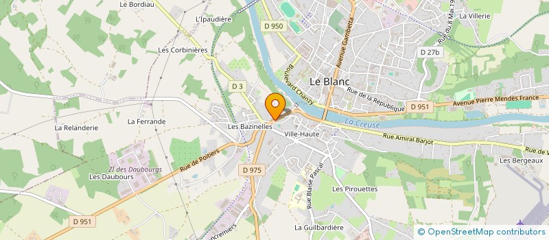 localisation de l'entreprise L'ATELIER D'ANNABELLE à LE BLANC