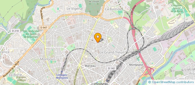 localisation de l'entreprise L'ATELIER D'ANTOINE à LIMOGES