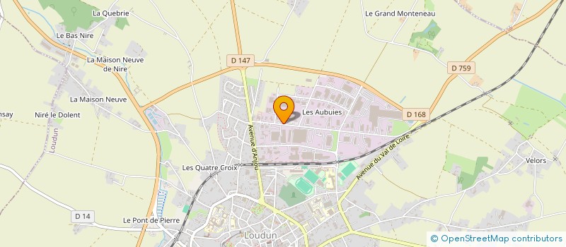 localisation de l'entreprise L'ATELIER D'APPLICATION  LOUDUN