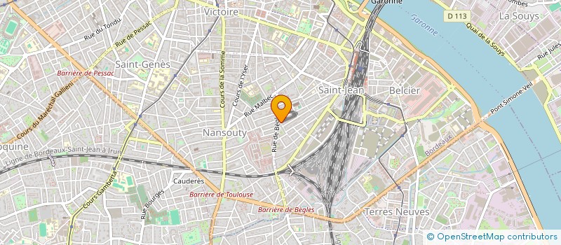 localisation de l'entreprise L'ATELIER D'ARCHITECTURE à BORDEAUX