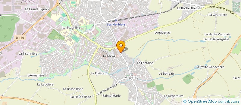 localisation de l'entreprise L'ATELIER D'ART 2 LAY à LES HERBIERS