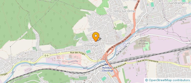 localisation de l'entreprise L'ATELIER D'AUDITION GIRAULT  CLOUANGE