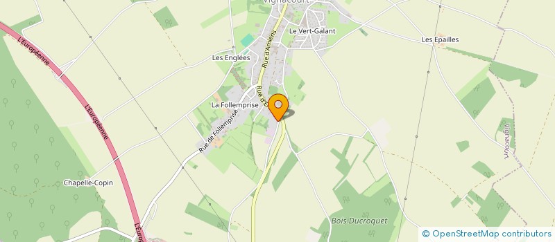 localisation de l'entreprise L'ATELIER  D'EBENISTERIE  VIGNACOURT