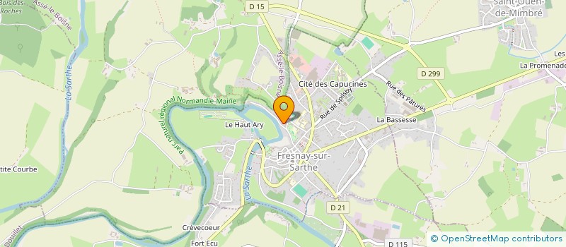 localisation de l'entreprise L'ATELIER D'ECOLOGIE POPULAIRE à FRESNAY-SUR-SARTHE