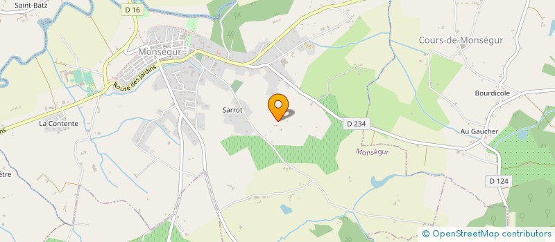 localisation de l'entreprise L'ATELIER D'ELEONORE  MONSEGUR