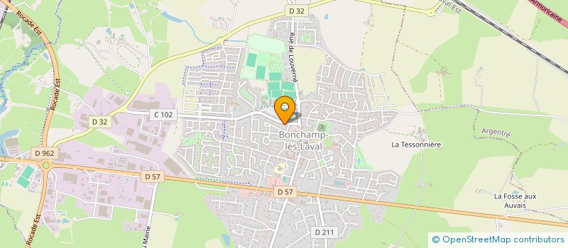 localisation de l'entreprise L'ATELIER D'ELISA  BONCHAMP LES LAVAL