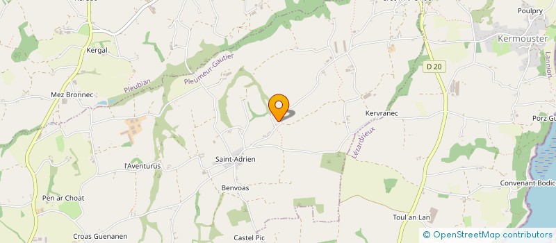 localisation de l'entreprise L'ATELIER D'ELISE  PLEUMEUR-GAUTIER