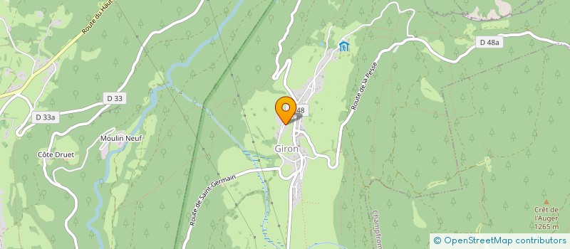 localisation de l'entreprise L'ATELIER D'EN HAUT  GIRON