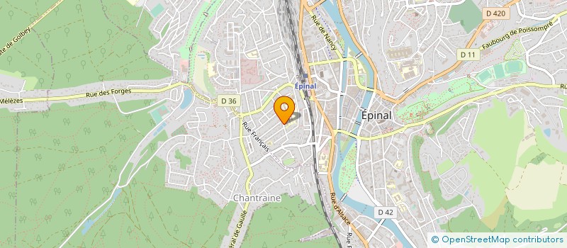 localisation de l'entreprise L'ATELIER D'ERGONOMIE à EPINAL