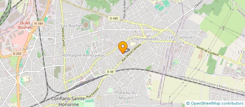 localisation de l'entreprise L'ATELIER D'EVE  CONFLANS-SAINTE-HONORINE