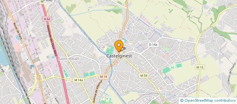 localisation de l'entreprise L'ATELIER D.G. COIFFURE  SAINT-ALBAN