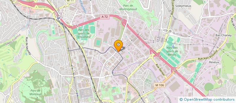 localisation de l'entreprise L'ATELIER D'HERRIOT  SAINT-ETIENNE