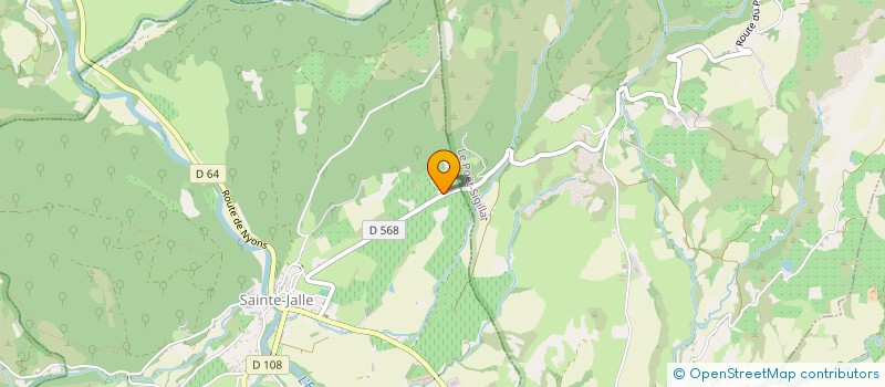 localisation de l'entreprise L'ATELIER D'OEUILLAT  SAINTE-JALLE