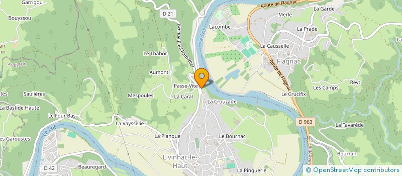 localisation de l'entreprise L'ATELIER D'OLT  LIVINHAC-LE-HAUT