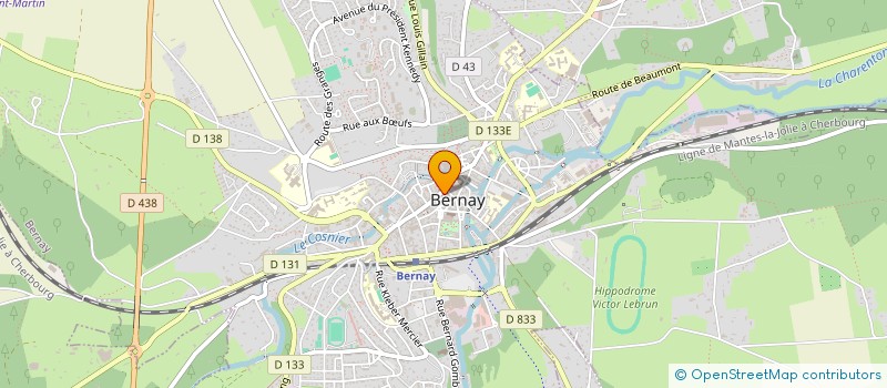 localisation de l'entreprise L ATELIER D OPTIQUE  BERNAY