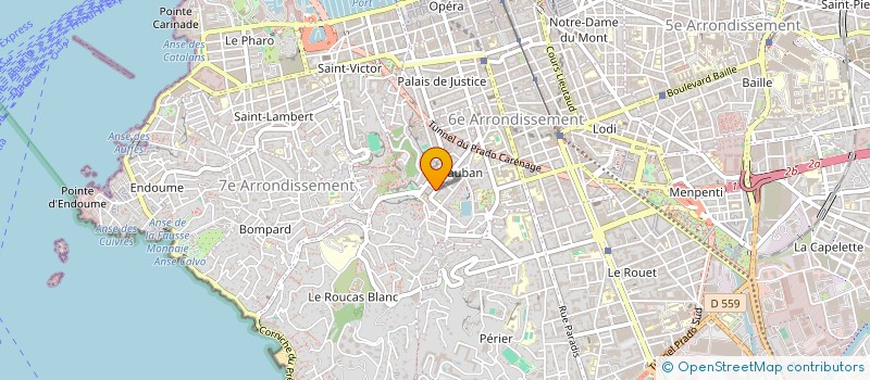 localisation de l'entreprise L'ATELIER D'OPTIQUE à MARSEILLE