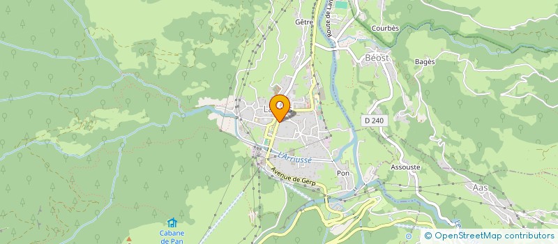 localisation de l'entreprise L'ATELIER D'OSSAU  LARUNS