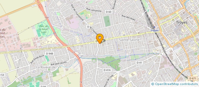 localisation de l'entreprise L'ATELIER D'USINE  SAINTE-SAVINE