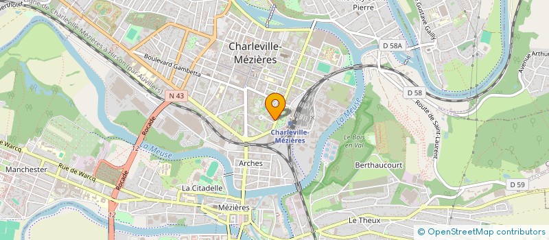 localisation de l'entreprise L'ATELIER DANSE 08  CHARLEVILLE-MEZIERES