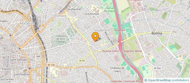 localisation de l'entreprise L'ATELIER DANSES PLURIELLES  TOULOUSE
