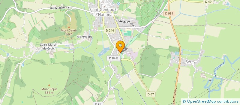 localisation de l'entreprise L'ATELIER DE 12H06  SAINT-GENGOUX-LE-NATIONAL