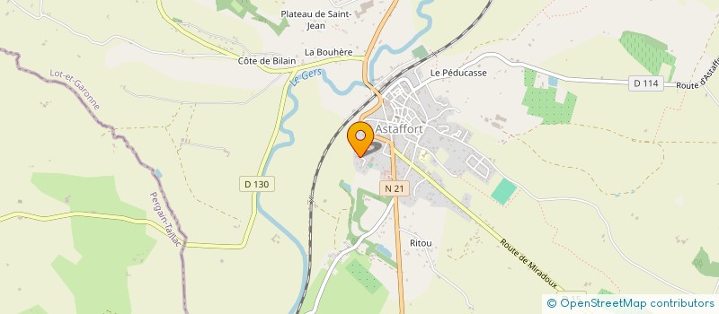 localisation de l'entreprise L'ATELIER DE BARENNE  ASTAFFORT