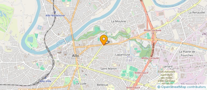 localisation de l'entreprise L'ATELIER DE CAMILLE OPTICIEN à ALBI