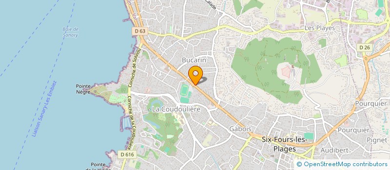 localisation de l'entreprise L ATELIER DE CARO à SIX-FOURS-LES-PLAGES