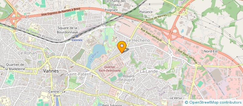 localisation de l'entreprise L'ATELIER DE CAROLE à VANNES