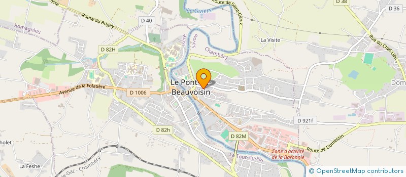 localisation de l'entreprise L'ATELIER DE CASSANDRE  LE PONT-DE-BEAUVOISIN