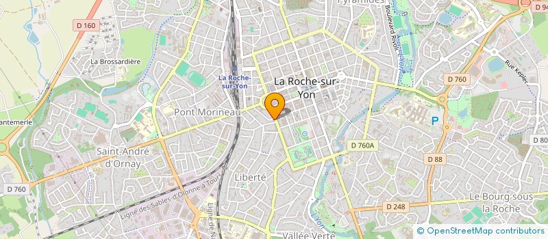 localisation de l'entreprise L'ATELIER DE CATHERINE à LA ROCHE-SUR-YON