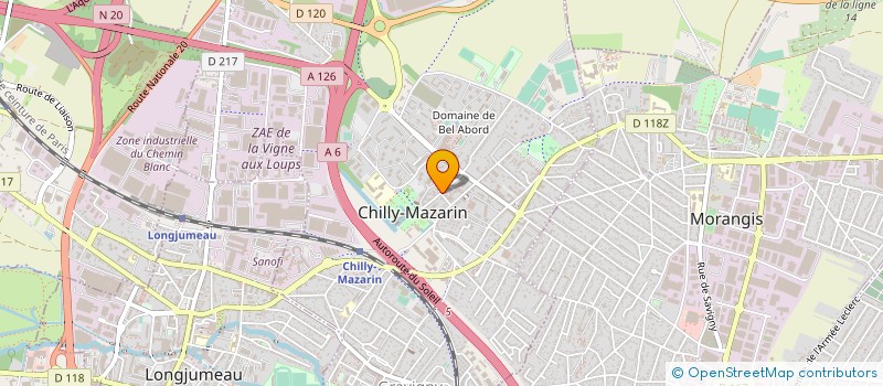 localisation de l'entreprise L'ATELIER DE CATHERINE à CHILLY-MAZARIN