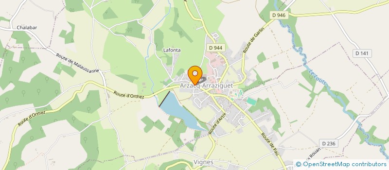 localisation de l'entreprise L'ATELIER DE CELIA à ARZACQ-ARRAZIGUET