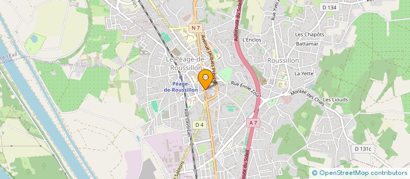 localisation de l'entreprise L'ATELIER DE CHRISTELLE  ROUSSILLON