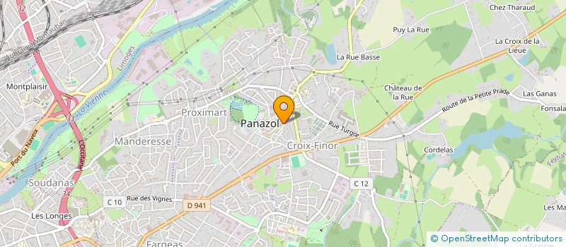 localisation de l'entreprise L'ATELIER DE CL'HAIR à PANAZOL
