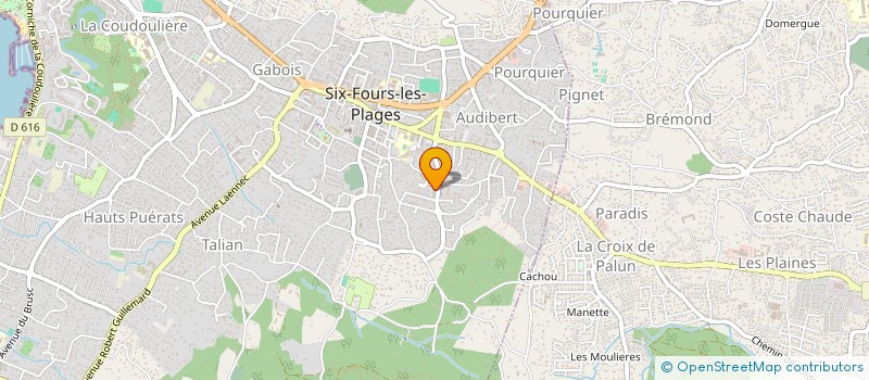 localisation de l'entreprise L'ATELIER DE CLARA à SIX-FOURS-LES-PLAGES