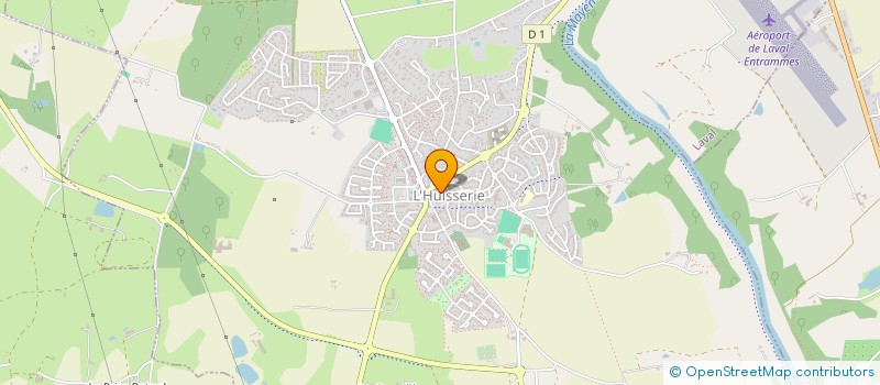 localisation de l'entreprise L'ATELIER DE CLEMENT  L'HUISSERIE