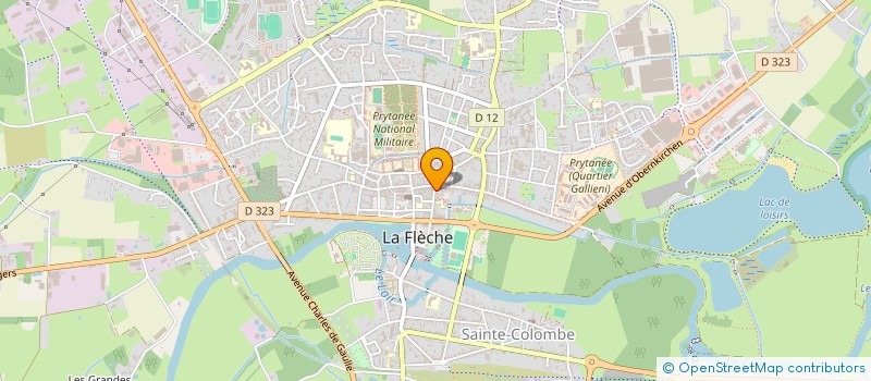 localisation de l'entreprise L'ATELIER DE COIFFURE  LA FLECHE