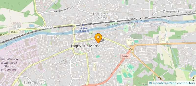 localisation de l'entreprise L'ATELIER DE COLINE à LAGNY-SUR-MARNE