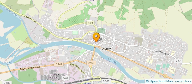 localisation de l'entreprise L' ATELIER DE CORTEL  JOIGNY